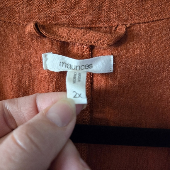 Maurice's Orange Blazer, size 2X - Picture 2 of 4